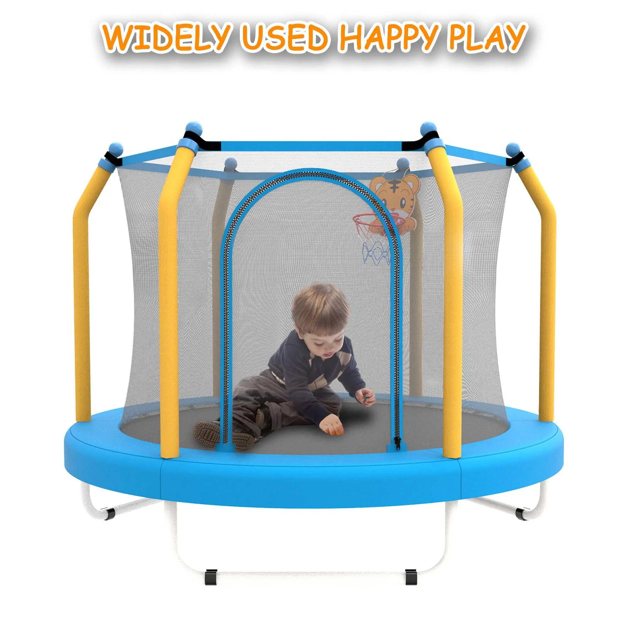 BLUE&YELLOW KIDS INDOOR TRAMPOLINE SMALL KIDS