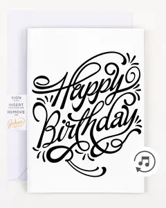 Endless Birthday Card with Glitter