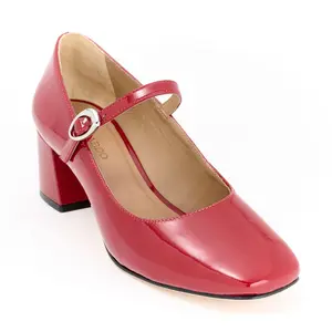 Bernardo Leather Block Heel Mary Janes - Ancona
