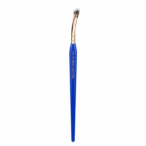 Bdellium Tools Professional Makeup Brush Golden Triangle 730 Duet Fibre Bent Lash Fan