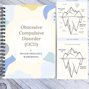Obsessive Compulsive Disorder (ocd) Workbook, Exposure Therapy & Cognitive Behavioral Techniques, Anxiety Relief, Self-Help Planner, Spiral Bound Planner
