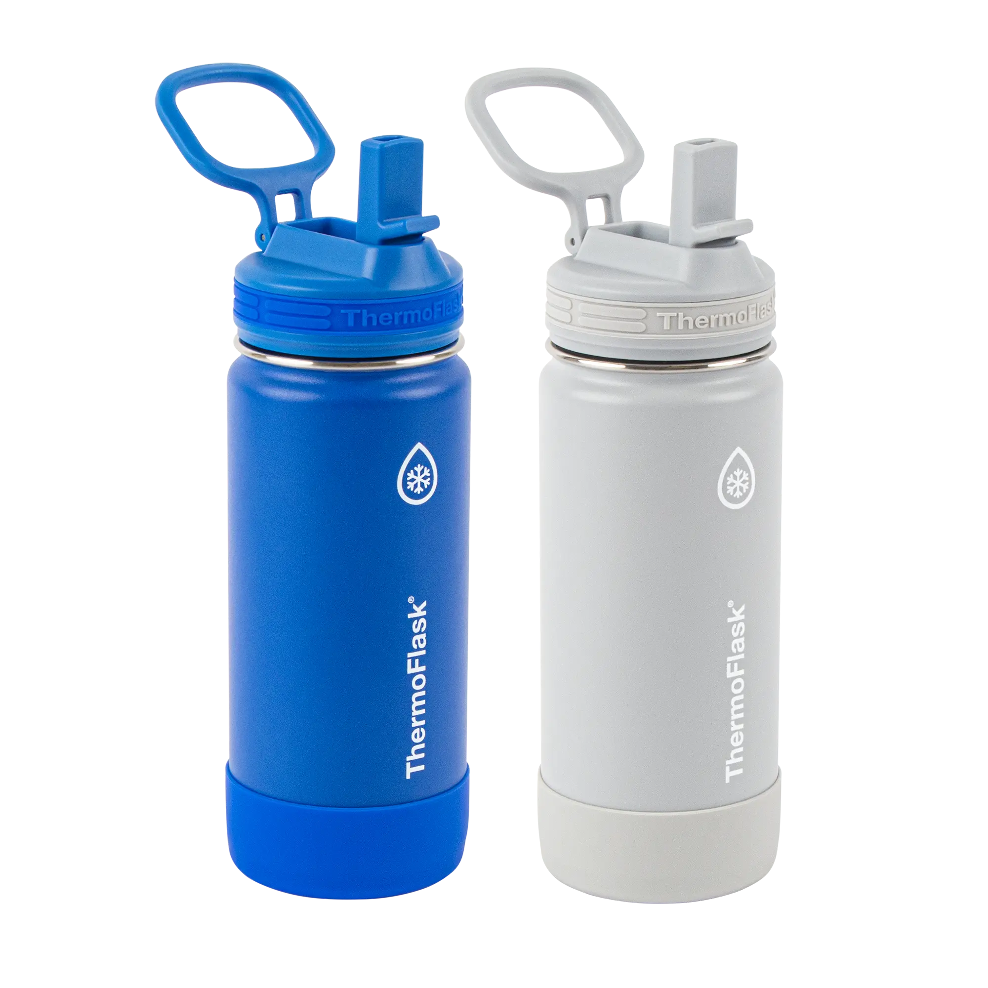 16oz Kids Water Bottle 2 Pack w/ Straw Lid