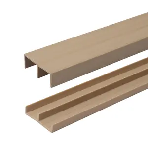 3 Ft. Long Beige Plastic Sliding Door Track Set for 1/2" Thick Panels (Pack of 1) by Outwater Plastics