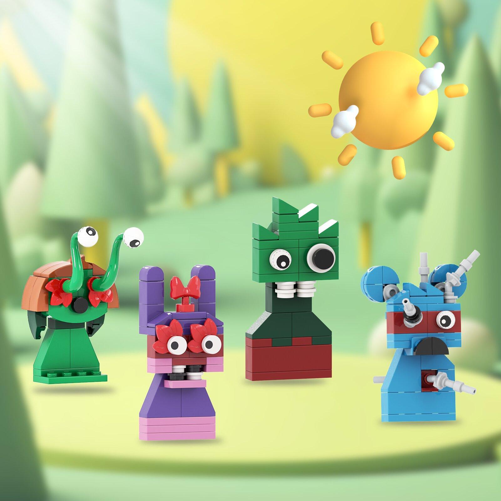 Sprunki Incredibox Funny Building Block Set Cute Game Characters Model Toys Collectible Building Bricks Birthday Gift for Fans (825 Pcs)