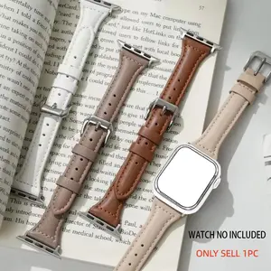 Slim Leather Strap For Apple Watch Band 44mm 40mm 41mm 42mm 38mm 45mm 46mm 49mm 44 mm Bracelet apple watch 8 45mm bands Ultra 7 se 3 4 6 series 11 10 9 8 7 6 5 4 3 2 1