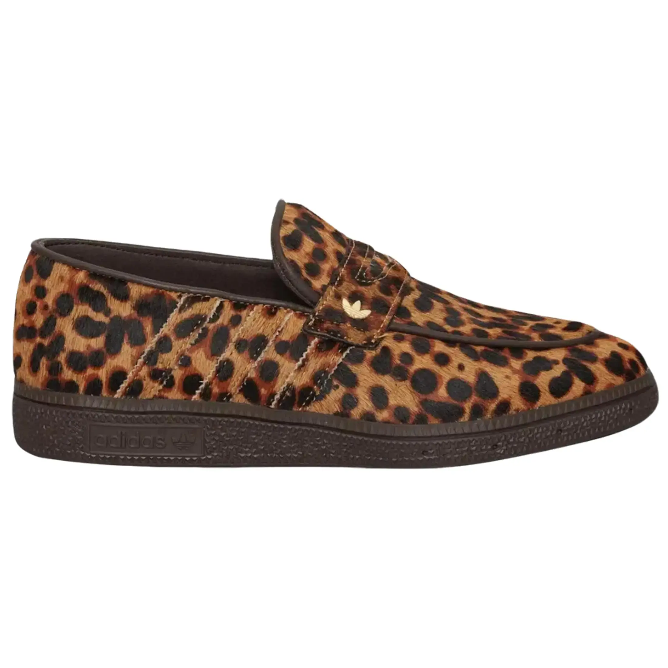 adidas Handball Spezial Loafer Leopard Print Dark Brown KJ2526 Women's Fashion Shoes New