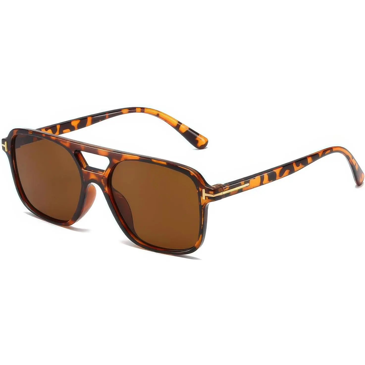 Classic Aviator Sunglasses for Women Men Retro Rectangle  display picture 1