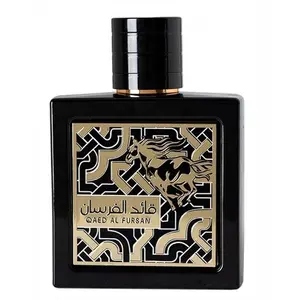 Lattafa Qaed Al Fursan U EDP, 3.4oz Unisex Arabian Perfumes with Citrus, Fruit-Based, Aromatic Woody, Punchy & Vitality Fragrances, Aromatic Woody Fragrance