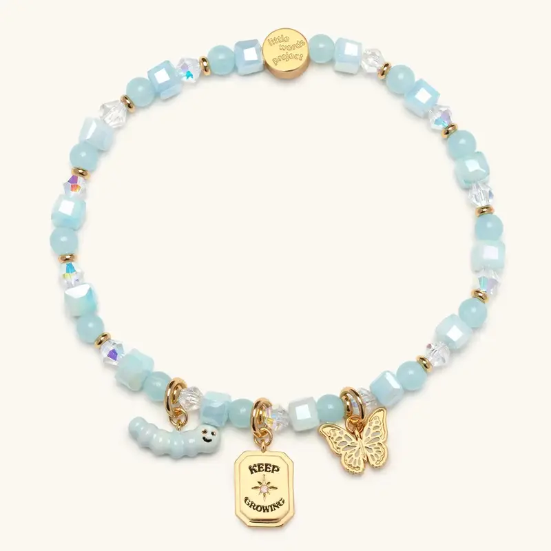 Little Words Project Stackable Beaded Charm Bracelets - Affirmations, Empowering Phrases, TikTok Shop Exclusives, Bracelets for Women, Casual, Easy to Stack, Gf Gift, Unique Gifts for Adulting Women, Arm Candy Accessories