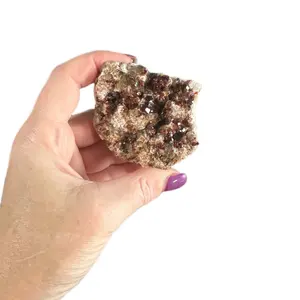 Unique Spessartine Garnet and Smokey Quartz Cluster