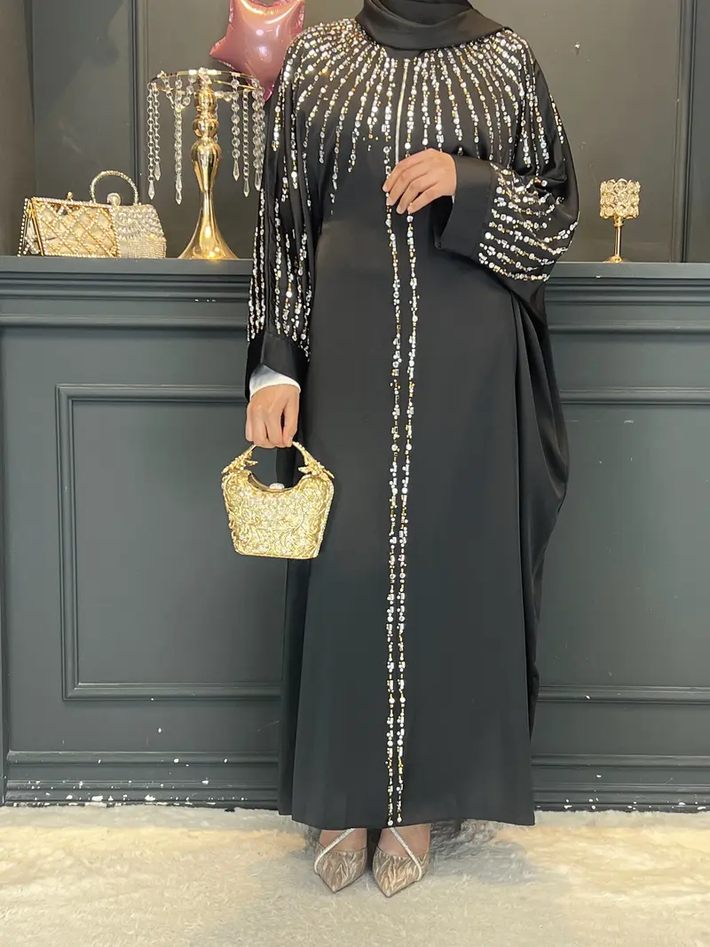 Glitter abaya sumayah - TikTok Shop