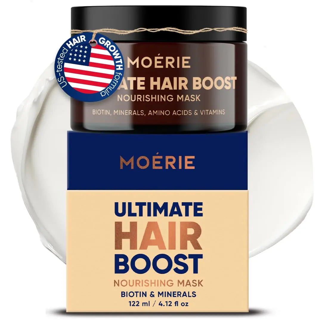 Moerie Mineral Hair Growth & Repair Mask – Hair Loss treatment Mask – Hair Regrowth For Longer, Thicker, Fuller Hair - Vegan Friendly – Paraben & Silicone Free