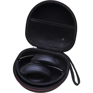 Headphone Case Compatible with BERIBES/TOZO/KVIDIO/Beats/Soundcore Anker/JBL Noise Cancelling Over-Ear Headphones, Black