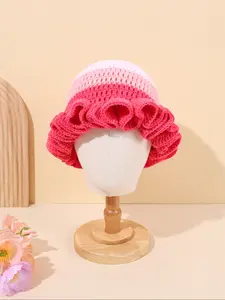 Handmade Crochet Fisherman Hat, Macaron &, Open Design, Lightweight & Breathable, Unisex, Daily Party Formal Occasions
