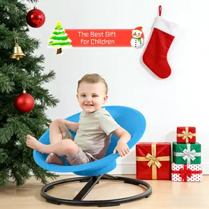 Spinning Swivel Chair For Autistic/ADHD,Sit & Spin Toys For Age 3+,Sensory Swivel Chair Enhancing Motor Skills,Kids Furniture,Educational Indoor & Outdoor Toy Set,Kids Furniture,Children's Stress Reduction Toys