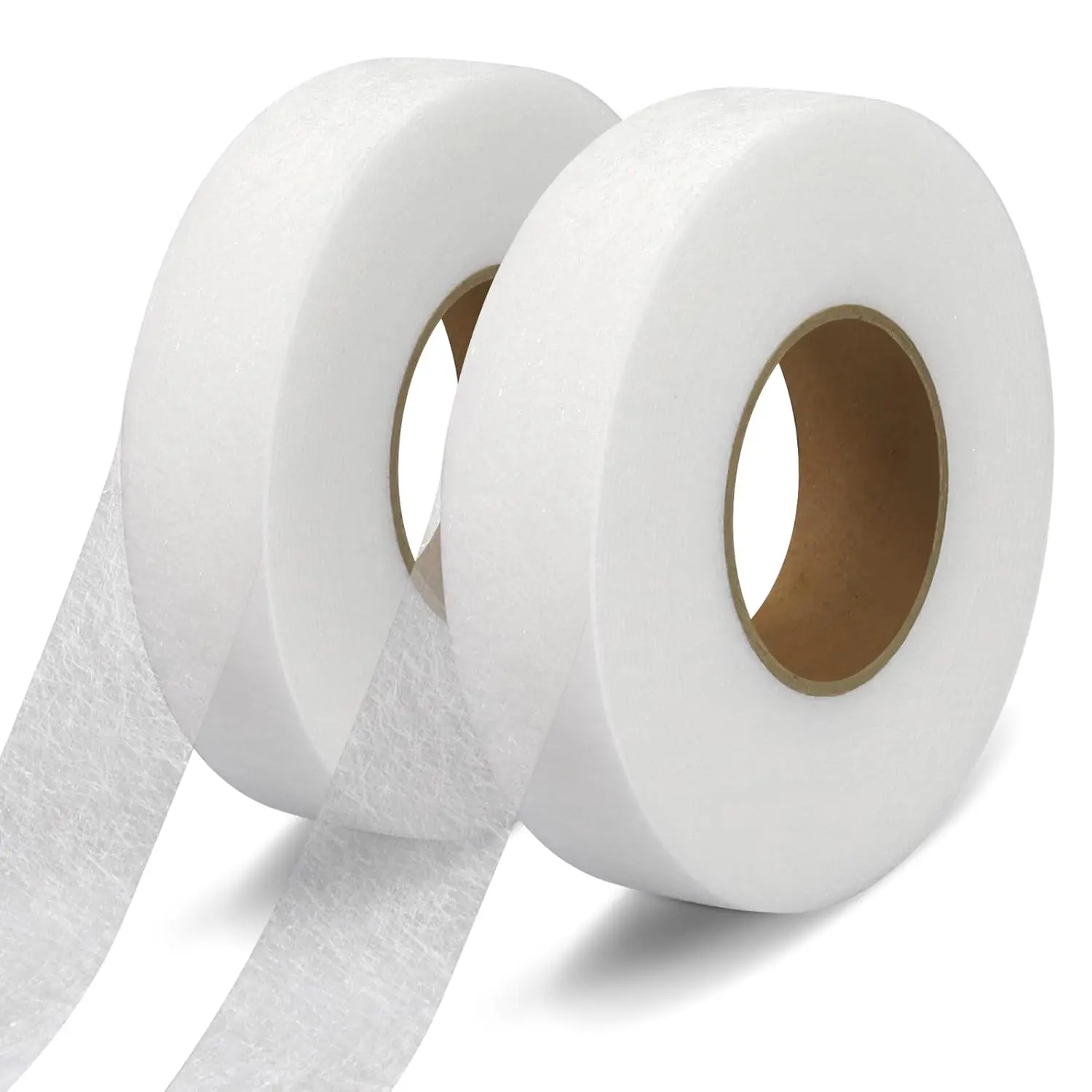 140 Yards Iron Hemming Tape, 1 inch Iron on Tape for Hemming, 2 Rolls Hem Tape No Sew, Stitch Witchery Tape Sewing Tape, Fusible Tape Adhesive Wonder Web for Curtain, Pants, Clothes