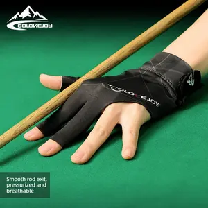 Billiard gloves Light and breathable perspiration three-finger open-finger gloves Snooker billiard non-slip gloves Single pack High Sensitivity Touch Screen Gloves