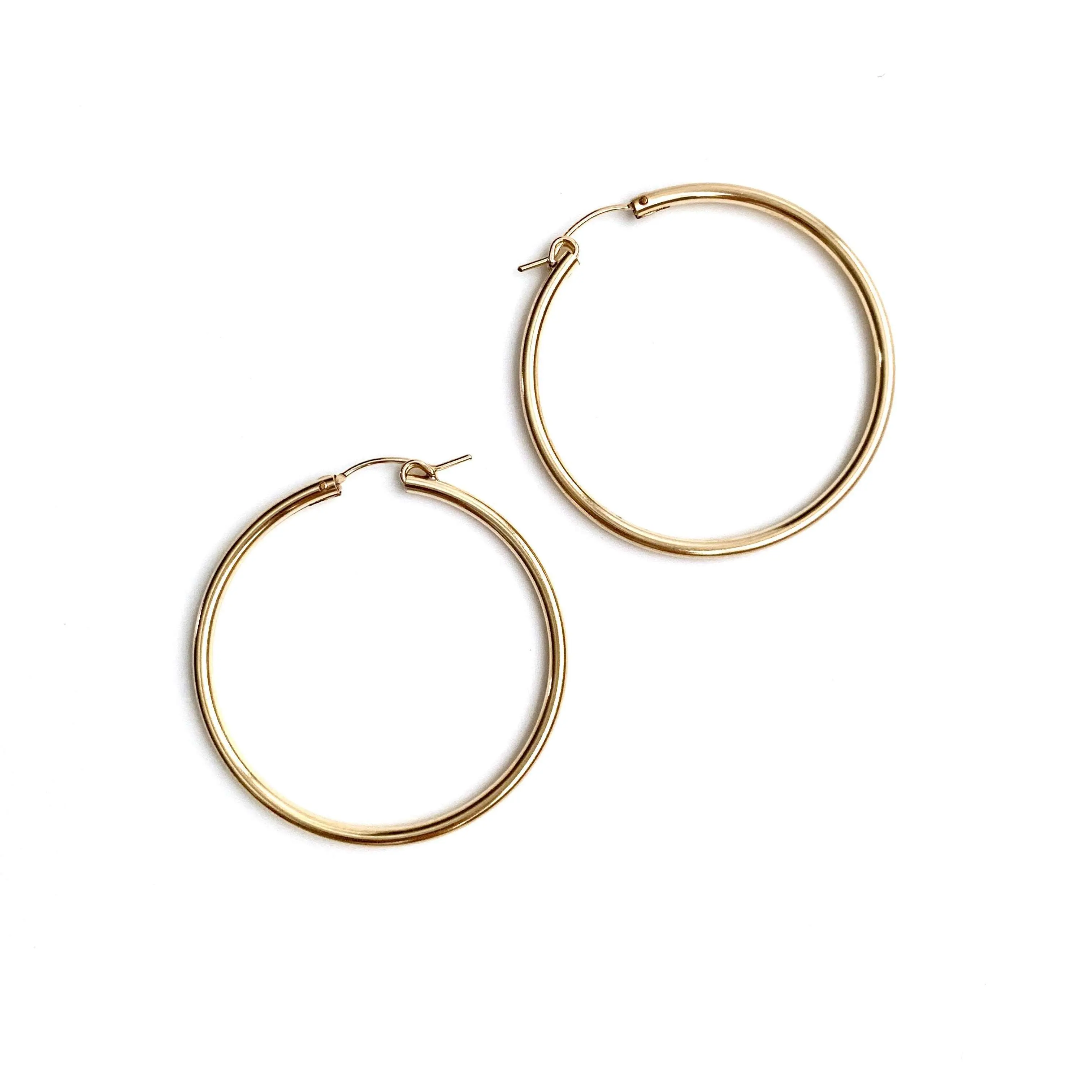 Carmel Gold Filled 27mm Hoop Earring
