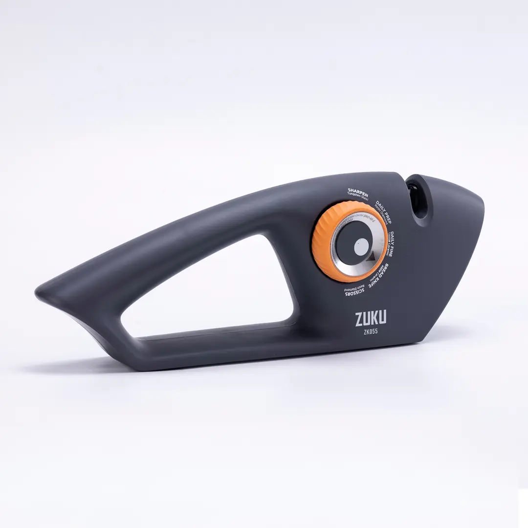 5 in 1 Knife Sharpener - 5-Stage Adjustable Handheld Manual Sharpener for Kitchen, Chefs, Bread, Serrated, and Scissors knives