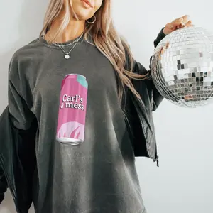Carl's A Mess Summer House Inspired Tee, Carl's A Mess Soda Shirt, Cotton Tee
