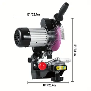 VEVOR Professional Electric Chainsaw Sharpener, 230W, Multi-Angle Adjustable Chain Grinder, 3000RPM, Suitable for 1/4" to 2/5" Chains, Comes with Plug, 110-240V Compatible, Metal Structure, No Wood