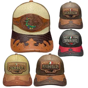 Gorras Charras Vaqueras Mexico, Sinaloa, Michoacan, Zacatecas, Guadalajara, Bordado, Adjustable, Visera Curvada