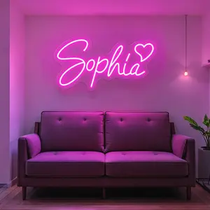Custom LED Neon Name Sign - Personalized Light for Bedroom, Kids Room & Wall Decor