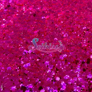 Electric Pink Metallic Chunky Glitter - Pink Glitter
