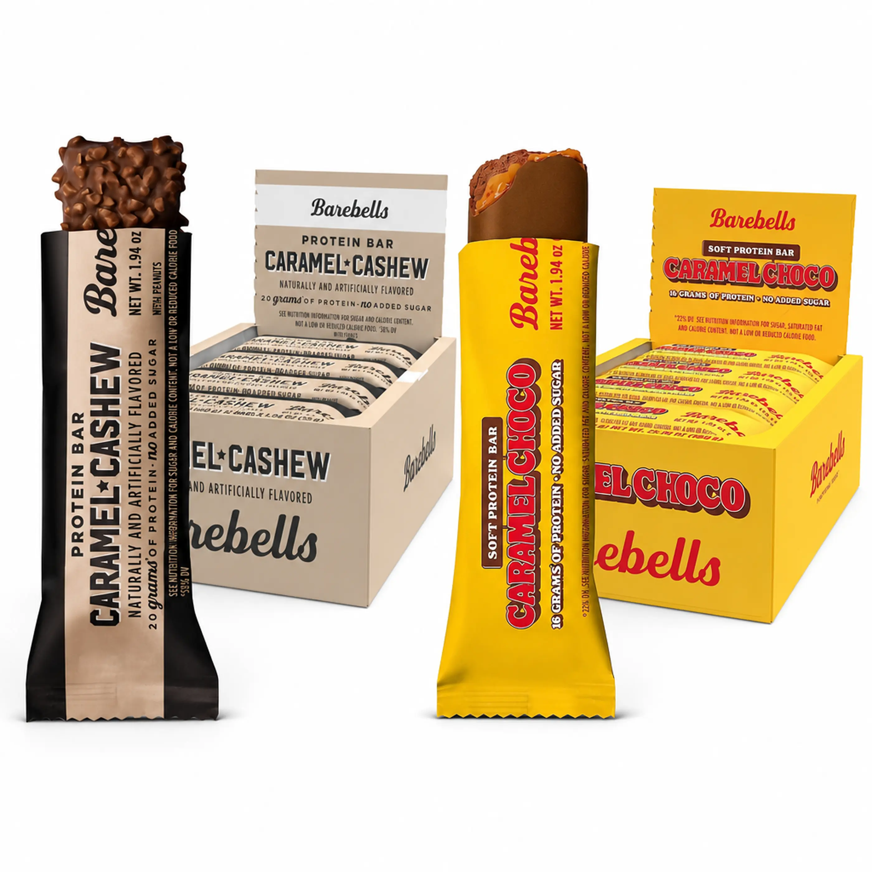 Barebells Caramel Cashew & Caramel Choco - Protein Bar Bundle