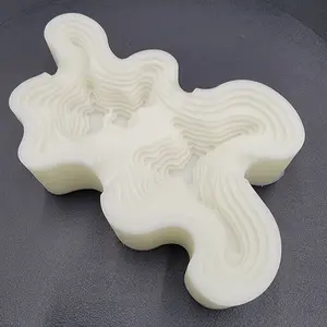 Topographic Glow-in-the-Dark 3D Printed Ashtray - Abstract Design Unique Sculptural Artwork for Smokers and Collectors various design room cozy