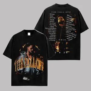 J. Cole The Fall Off Tour 2026 Graphic T-Shirt, J Cole Rapper Merch Tee, Hip Hop Streetwear Shirt, Premium Cotton Oversized Graphic Tee, Rap Music Fan Gift, Vintage Urban Fashion Apparel