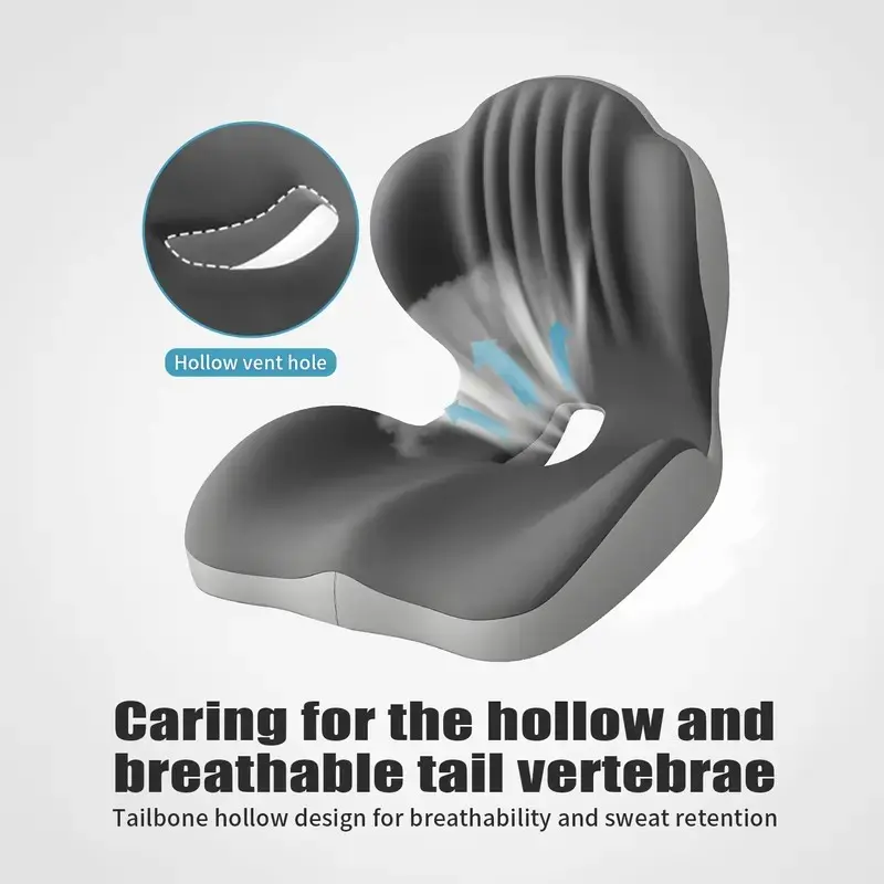 Father's Day gift】Ergonomic Memory Foam Seat Cushion with Lumbar