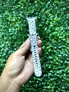 Flower Ghost Apple Watch Band, Halloween Band, Cute Apple Watch Band
