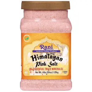 Rani Himalayan Pink Salt Powder (84 Essential Trace Minerals) 64oz (4lbs) 1.81kg PET Jar ~ All Natural | Vegan | Gluten Friendly | NON-GMO | Kosher | Indian Origin