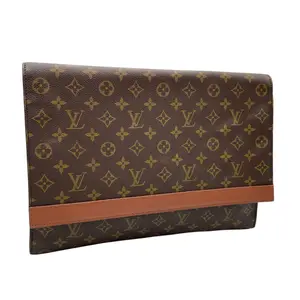 Pre-owned Louis Vuitton other Small Leather Goods Monogram Porto Envelope Clutch Document Case 11971218764/312360