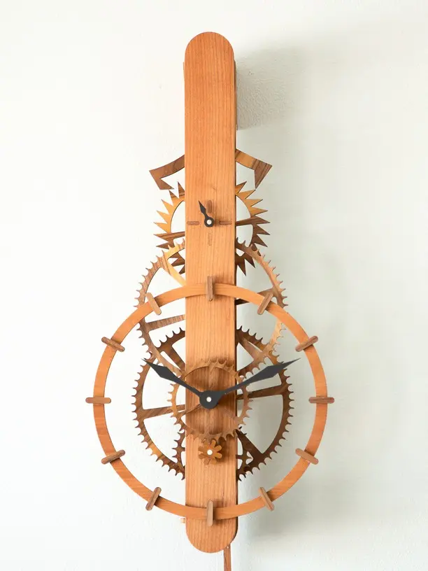 Ascent Wooden Gear Clock - Precut DIY Clock Kit