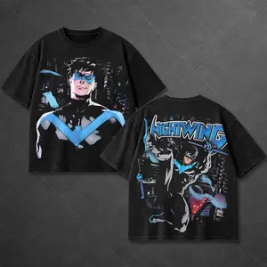 Dick Grayson Nightwing Shirt – Dick Grayson Graphic Tee, Nightwing  MCU Inspired T Shirt, Dark Superhero Oversized Streetwear, Hero Comic Design, Unisex Vintage Style Tee, Gift for Comic Fan Him or Her