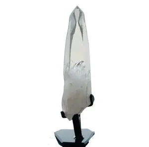 Lemurian Quartz Tower on Stand – Brazilian Crystal Statement Decor