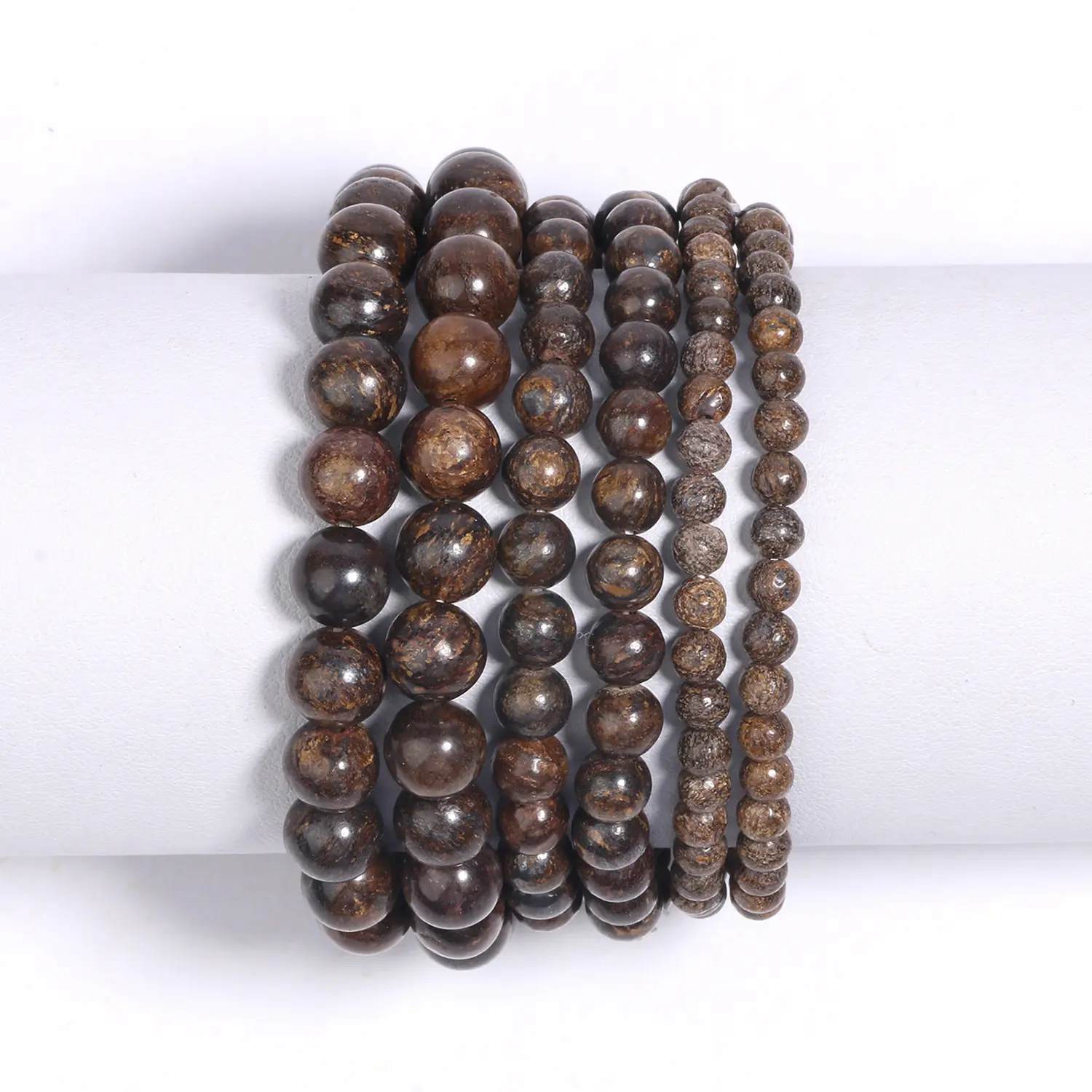 Natural antique bronze grey bracelet