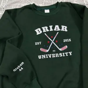 Off-Campus Series Embroidered Sweatshirt and Hoodie, Garrett Graham, Dean Laurentis, Logan, Tucker Shirt, Briar University Sweater