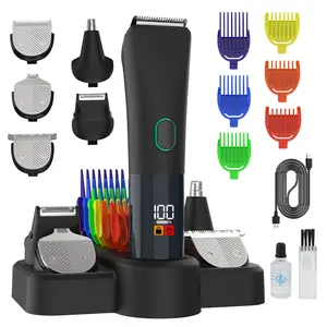 5 In 1 Men`s Grooming Kit, Haircut, Shaving, Nose Hair, Sculpting Refinement,Covering Grooming Needs In Scenarios Can Be Achieved In One, Designed specifically  gift for men