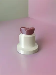 Stack Cone with Pink Rose