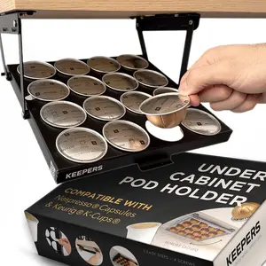 Coffee Keepers Under Cabinet Coffee Pod Holder