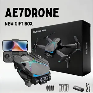 Gift Box Edition Premium Adult Quadcopter with Brushless Motors 4-Directional Obstacle Avoidance Upgraded Gradient Color Lighting Key Activation 6-Channel Controller Gyroscope Auto-Capture Smart Photography Drone
