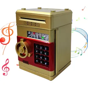 Atm Money Box with Fingerprint Password Lock, Money Safe Box, Durable Abs Material, Perfect Gift for Kids over 6 Years, Boys & Girls Birthday Present