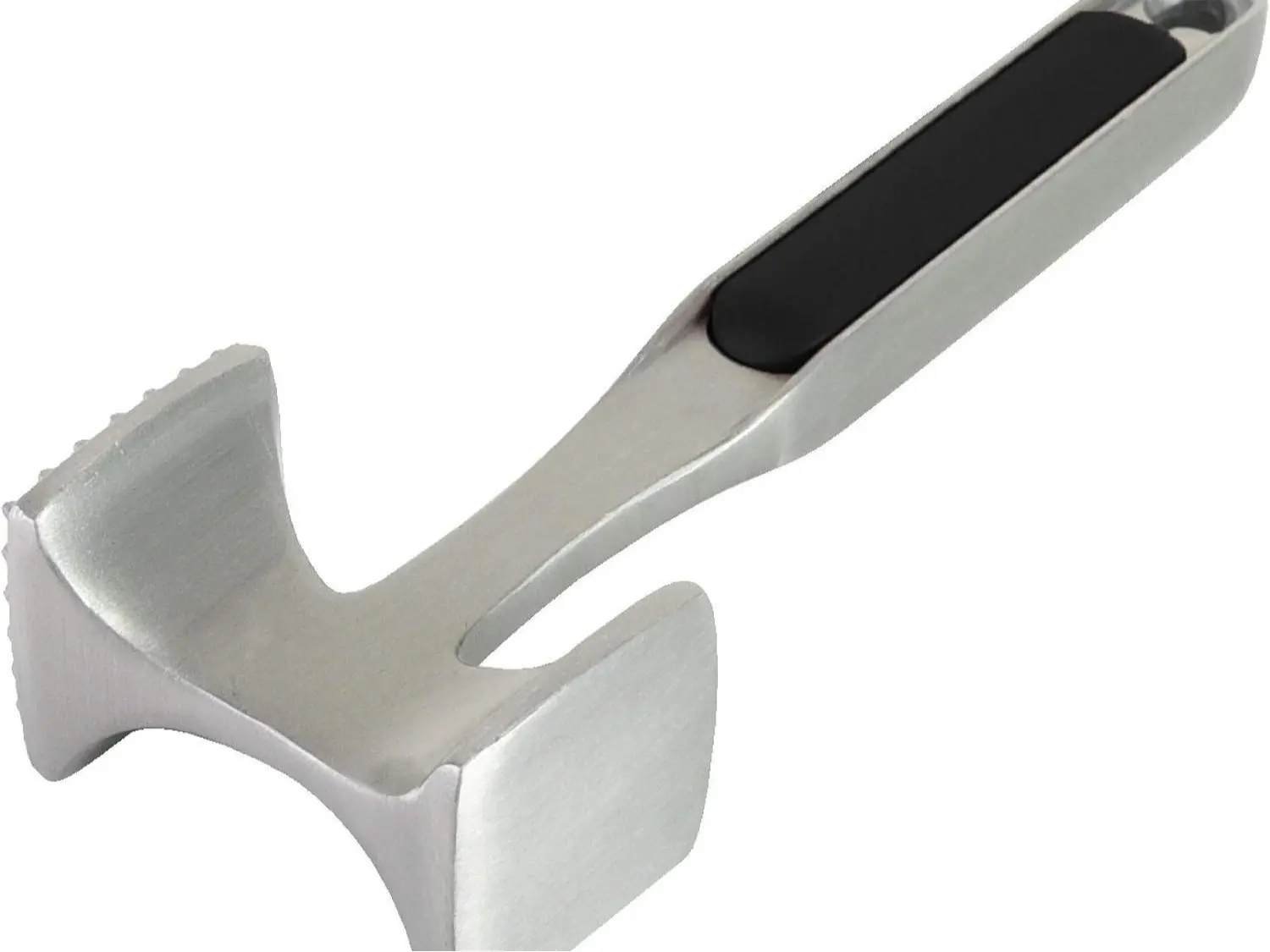 KitchenAid Gourmet Multi Sided Meat Tenderizer for Pounding Meats, Nuts, Shellfish, One Size, Hand Washable, Black Color, Includes Hang Hole Utensils Hanging