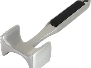 KitchenAid Gourmet Multi Sided Meat Tenderizer for Pounding Meats, Nuts, Shellfish, One Size, Hand Washable, Black Color, Includes Hang Hole Utensils Hanging