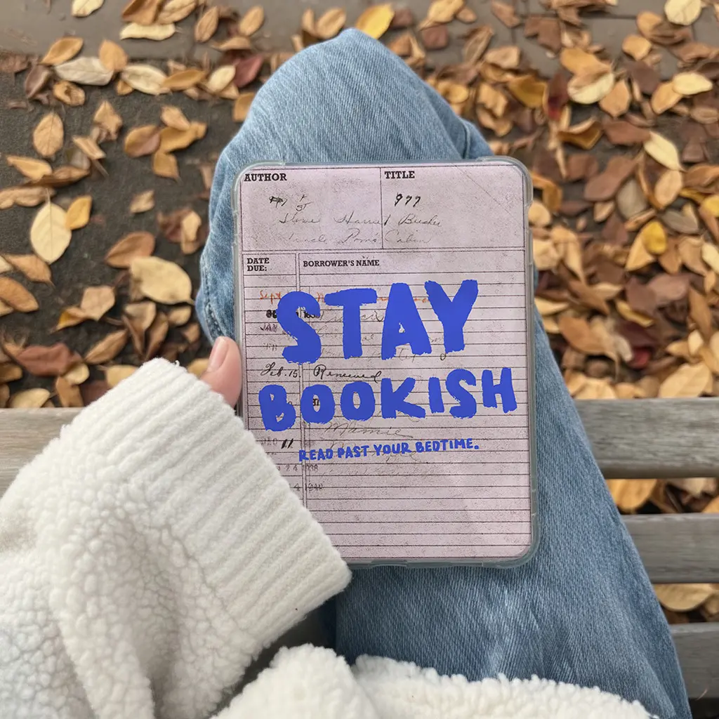 Bookish Kindle Insert for Clear Case – Aesthetic Book Lover Decor | Cozy Reading Accessory