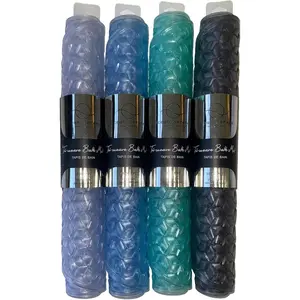 PVC Tri-Weave Tub Mat Non-Slip Bubble Bath Tub Mat for Bathroom with Suction Cups and Drain Holes - 27.16x15.15 (69×39cm)