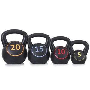 Answer E 4-Piece Kettlebell Set Fitness Exercise Training Set 5lb,10lb,15lb and 20lb Gym